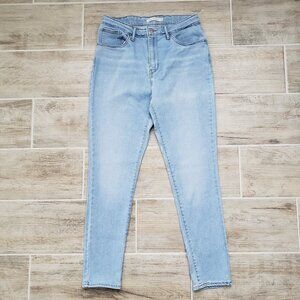 Levi's 721 High Rise Skinny Light Wash Jeans Women Everyday Casual 30